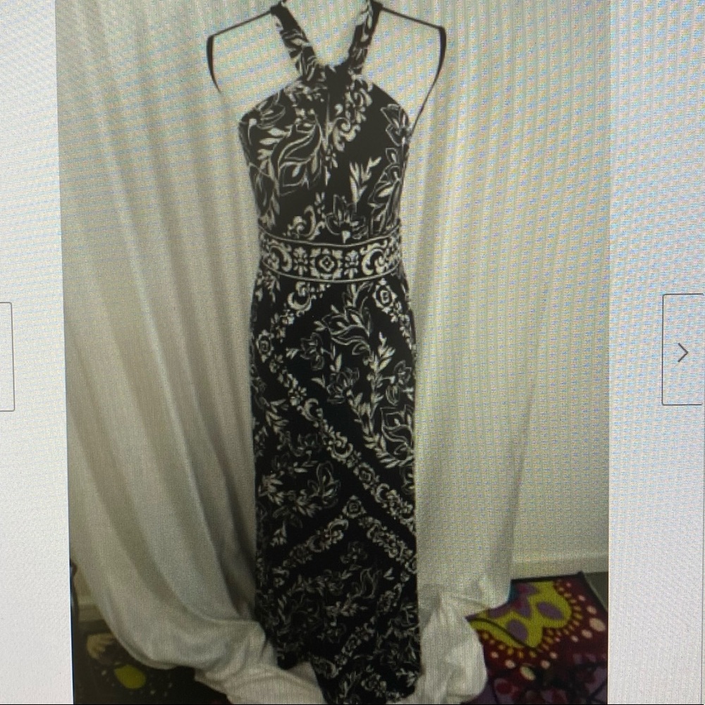 White House Black Market Halter Maxi Dress XL NWT